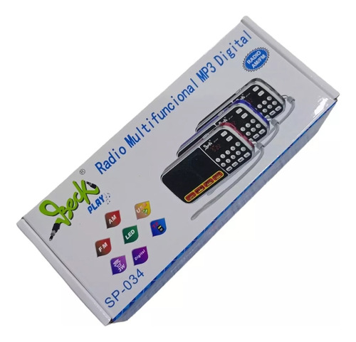 Radio De Bolsillo Am Fm Marca Beck Play Sp 034 Pantalla Lcd