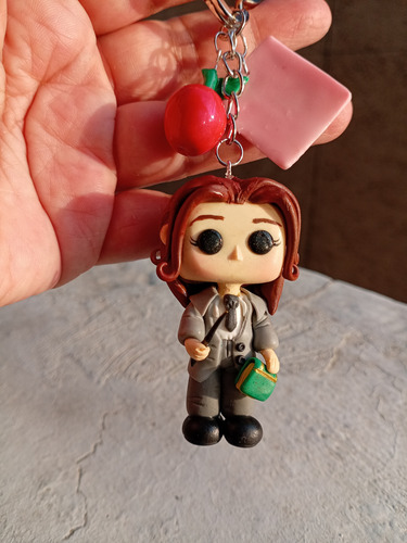 Llavero Estilo Funko Pop Personalizado Graduación Azul