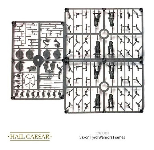 Imagem 4 de 5 de Cartela 8 Miniaturas Saxões Ceorl Hail Caesar Warlord Games