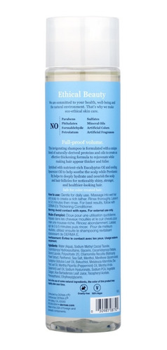 Imagen 2 de 3 de Derma E Shampoo Espesante 296 Ml