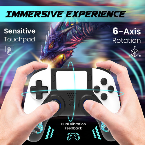 Controlador Inalámbrico Bluetooth Para Pc Y Ps4 Recargable