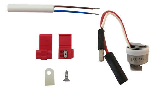 Kit Bimetal Y Sensor Termistor Heladera Eslabon De Lujo 10k