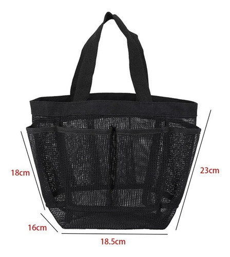 Bolsa Regadera Negra Y Gris, 2 Piezas, Bolsa Playa, Es-