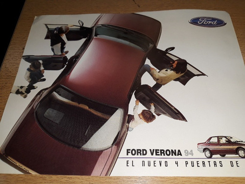 Folleto Auto Ford Verona 1994 Colección 2 Páginas