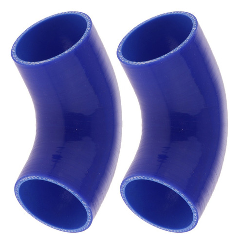 2 Piezas 90 Grados 3 Pulgadas / 76 Mm Tubo De Silicona Codo