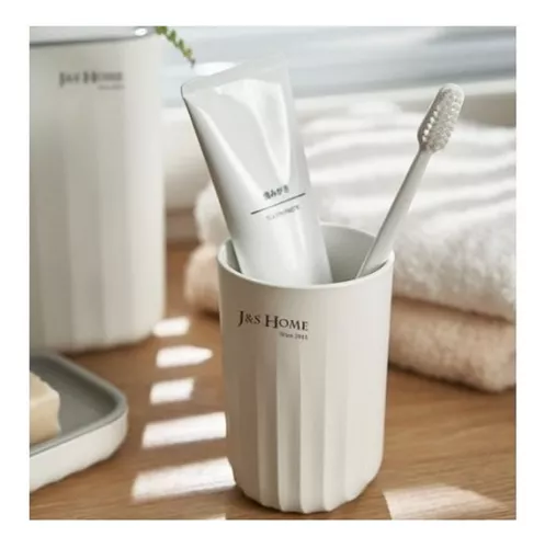 Vaso Porta Cepillo De Dientes Pasta Dental Baño Multiuso