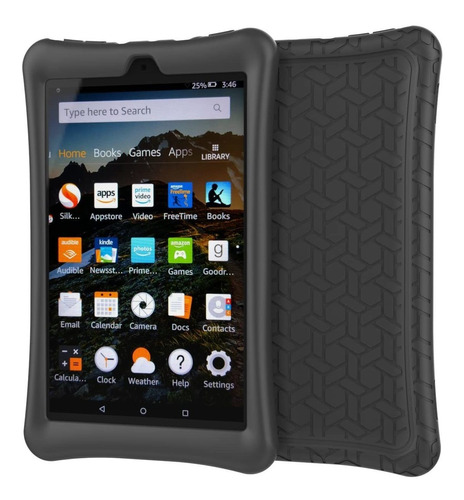 Funda De Tablet Amazon Fire Hd 8 Xtrempro De Silicona Negro