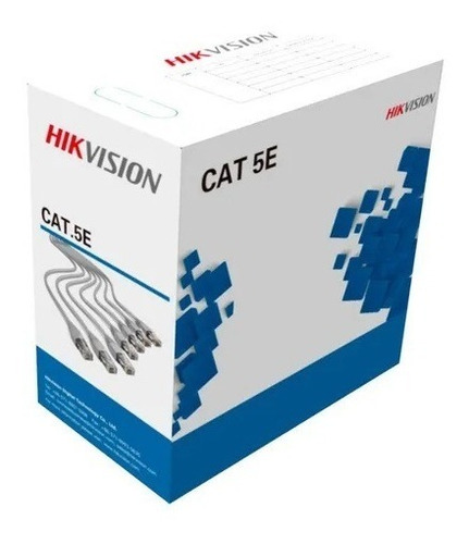 Cable Red Utp Cat5e Puro Cobre Hikvision Hk-ds-1ln5e-e/e  