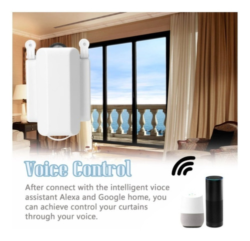 Imagem 10 de 10 de Motor Robô Cortina Wifi Alexa Google Home