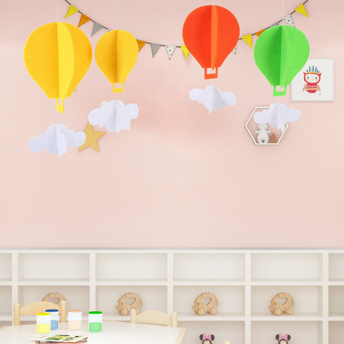 Decoración De Globo Aerostático Para Bebé, Hilo Infantil