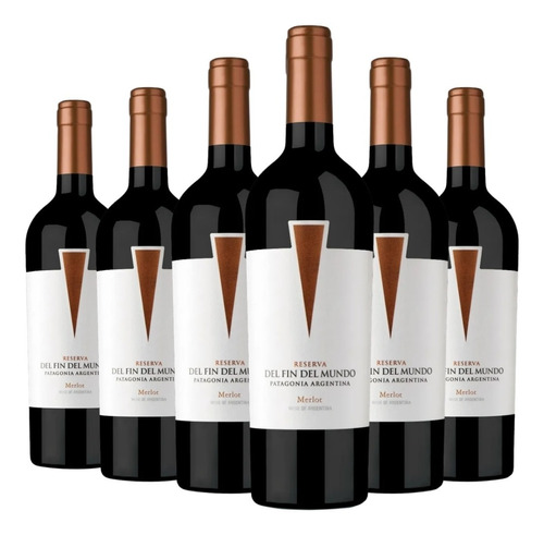 Vino Fin Del Mundo Reserva Merlot Caja X 6 X 750ml. --