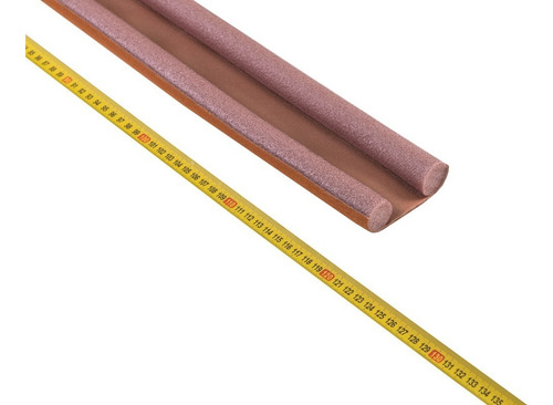 Imagen 9 de 10 de Zócalo Burlete Suprabond Doble Bajo Puerta 120cm - Marrón