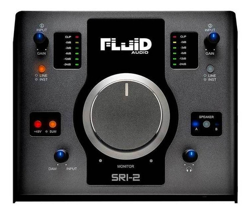 Interface De Áudio Fluid Audio Sri 2 Cor Preto 110v/220v