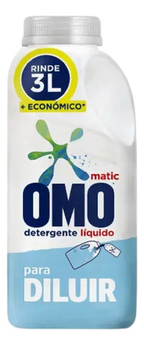 Omo Detergente Para Diluir Líquido 500ml Rinde 3lt