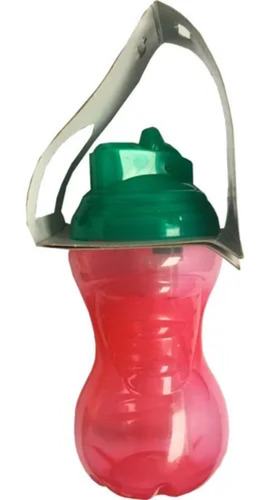Imagen 4 de 11 de Vaso Con Sorbete Bebe Con Asas Y Tapa 300ml Love 9148