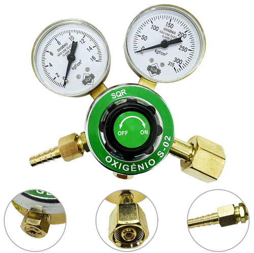 Regulador De Oxigênio + Regulador De Acetileno Para Ppu