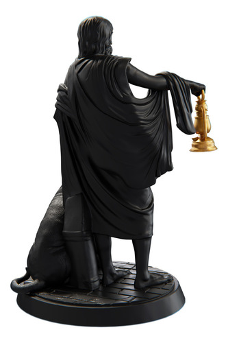 Estátua Diógenes De Sinope O Cínico - Filósofo Grego Cor Cor Aurum Noctis