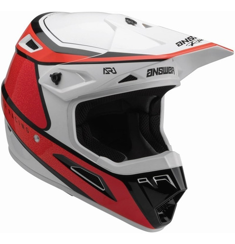 Casco Moto Answer Ar1  Vivid Red/flo Red