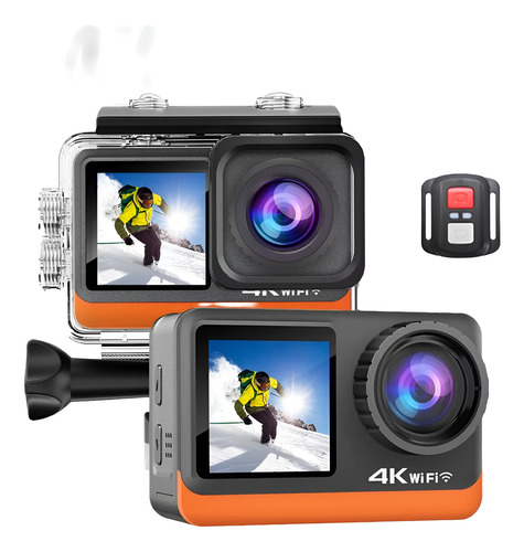 Cámara Deportiva 4k Ultrahd 60fps 24mp Pantalla Dual Touch