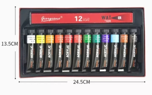 Imagen 2 de 7 de Pintura Acrílica Profesional 30 Colores 12 Ml Por Botella