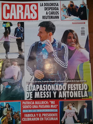 Revista Caras NÂș2061, 14 De Julio 2021 Tapa:messi (Usado)