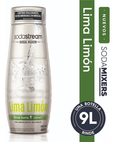 Sodastream Soda Mixer Lima Limon Sin Azucar Saborizante 