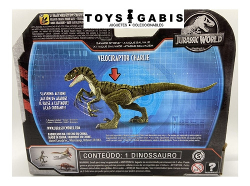 Jurassic World Velociraptor Charlie Raptor Ataque Salvaje