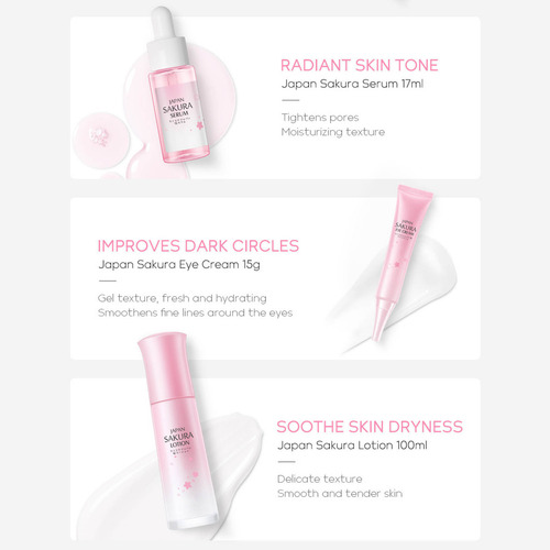 Set De 7 Piezas De Crema Limpiadora Para Ojos Y Crema Facial
