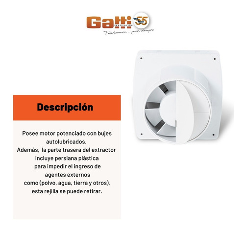 Imagen 6 de 10 de Extractor De Baño 4 (10 Cm) Potenciado C/ Persiana Incluida