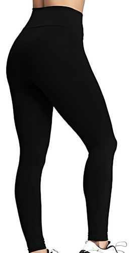 Imagem 7 de 10 de Legging Lisa Básica Efeito Lipo Zero Transparência Não Marca