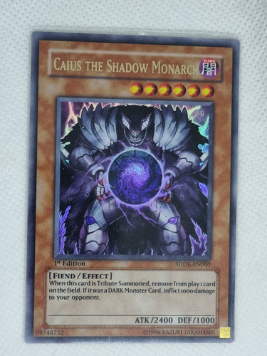 Caius The Shadow Monarch Ultra Raro Yugioh