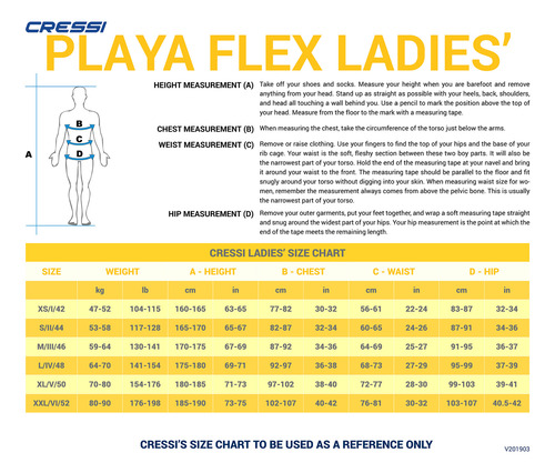 Traje Cressi Playa Flex Lady Snorkeling Buceo Neopreno 2.5mm