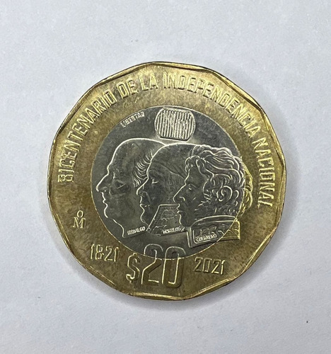 Moneda 20 Pesos Bicentenario De La Independencia Nacional