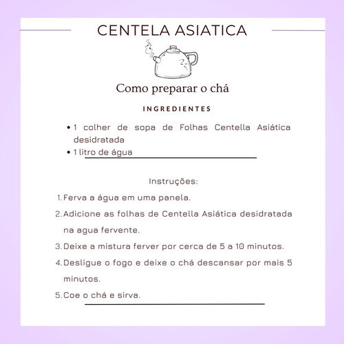 Folhas Natural Centella Asiatica P Chá Legítimo Codagem Seco