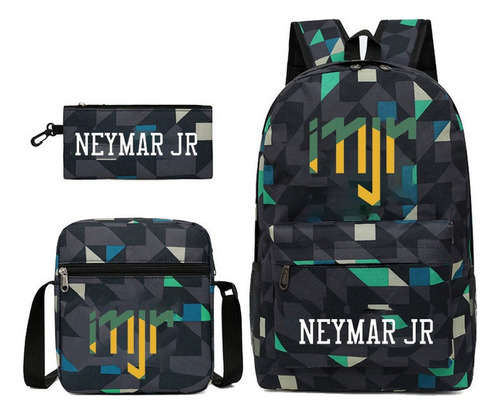 2023 Neymar Mochila Talla 10 Juego De 3 Mochilas, Estuche Y