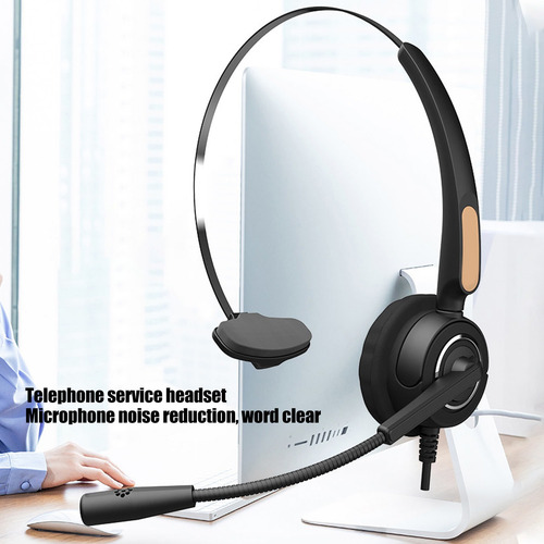 Fone De Ouvido Usb, Microfone, Telefone Com Fio, Redução De