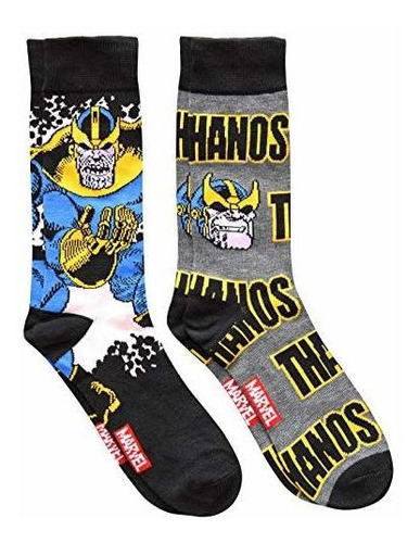 Calcetines Marvel Thanos Dos Pares Talla 6-12