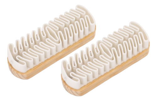 Cepillo De Terciopelo Para Botas De Nieve, 2 Piezas De Haya