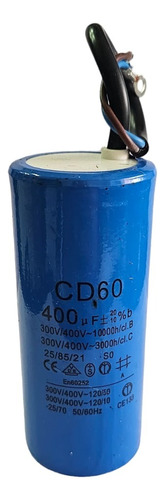 Condensador De Partida 400uf 300v/400v 50/60hz