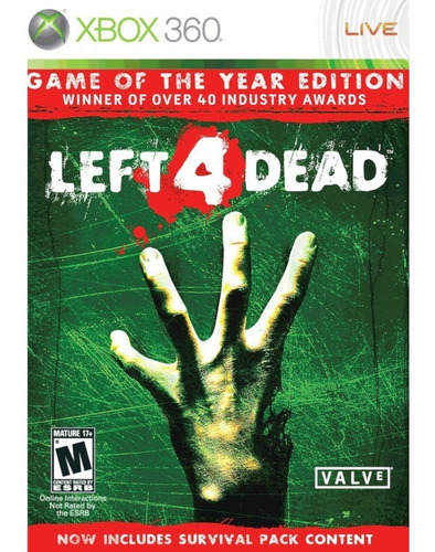 Imagen 1 de 4 de Left 4 Dead: Critic's Game Of The Year - Xbox 360