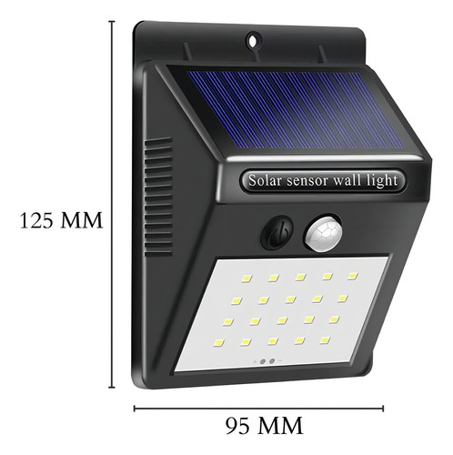 Luminária De Parede Com Sensor Led 55w Movimento De Presença