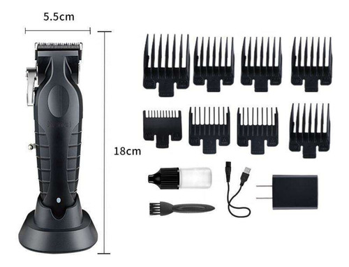 Máquina De Cortar Cabelo Profissional Kemei Km-2296