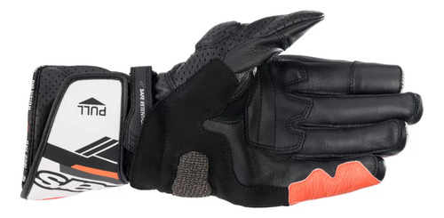 Guantes Alpinestars Sp-8 V3 Negro/rojo Fluo