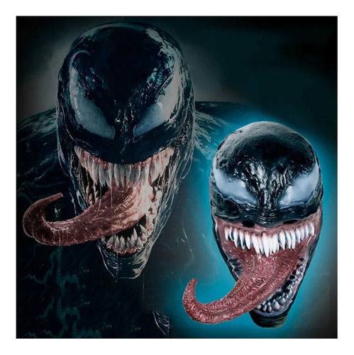 Máscara De Látex Venom Latex Fantasy Head Para Cosplay