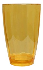 Vaso Plástico Acrílico Nuevo Transparente Colores 410 Ml