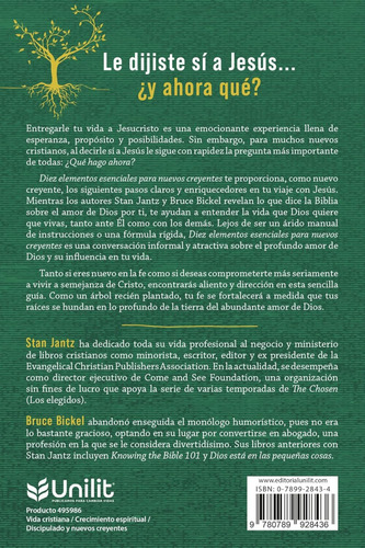 Diez Elementos Esenciales Para Nuevos Creyentes, De Stan Jantz. Editorial Unilit,