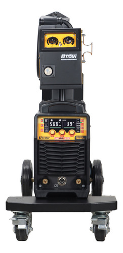 Soldadora Mig Inverter 500a Titan I-sat 4x4 1.6 Jcp Cabezal Color Amarillo