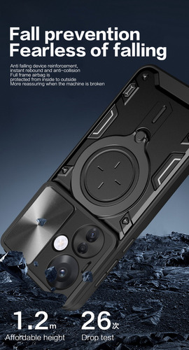 Hefu Capa Com Suporte Magnético Para Oppo Realme 11f 5g