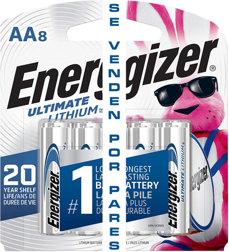 Pila Aa De Litio Energizer Precio Por 1 Par De Pilas