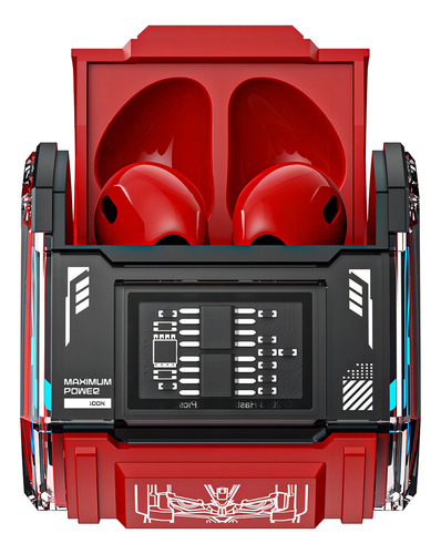 Fones de ouvido vermelhos Transformers MG-C03